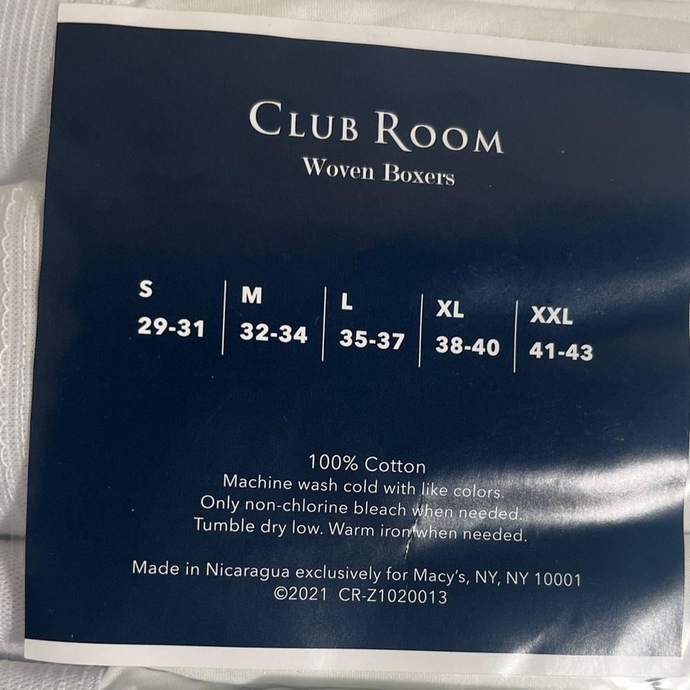 NWT Club Room Classic White Cotton Woven Boxers 4 Pack - Picture 6 of 8